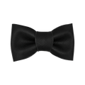 Classic Leather Bow Tie - Black