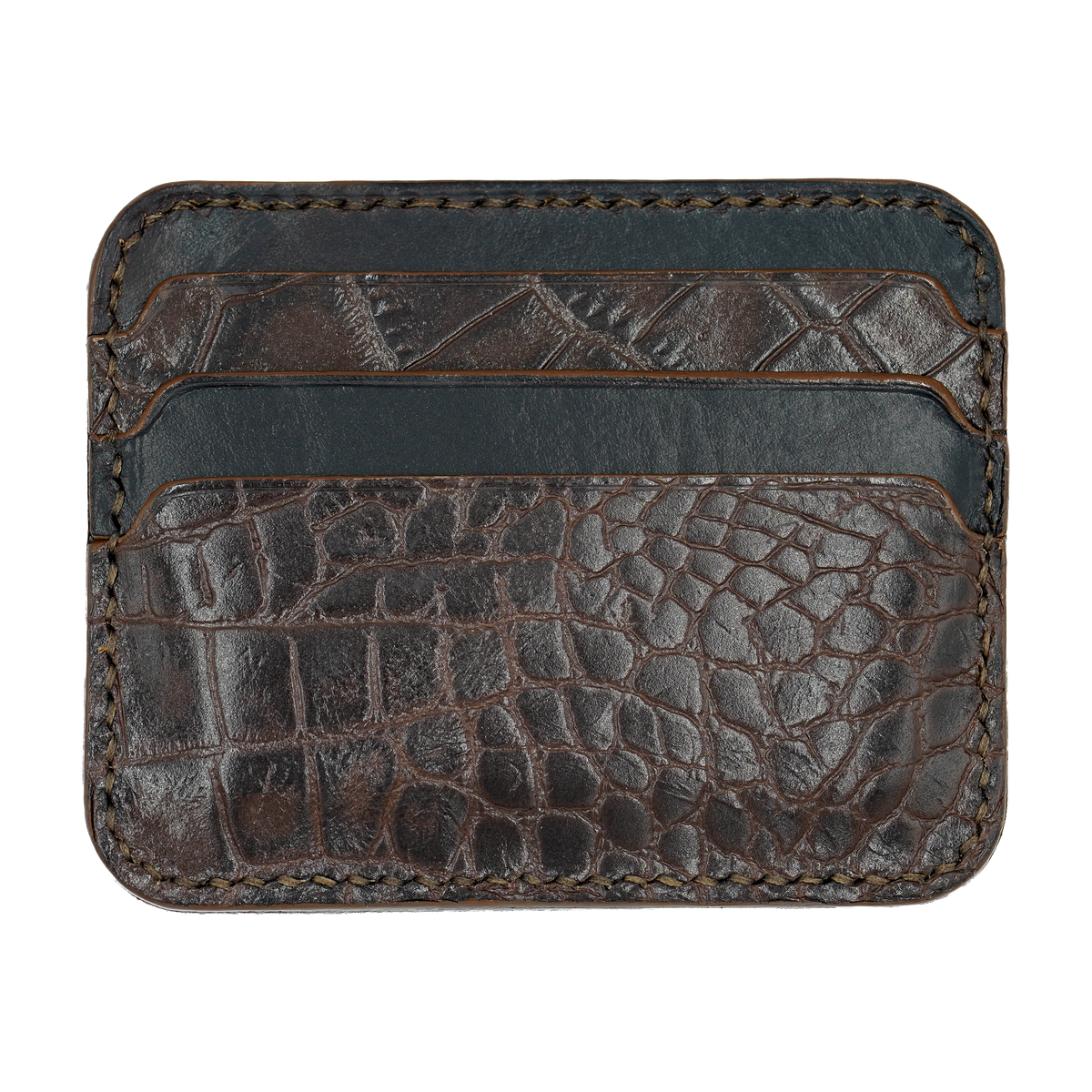 The Stack - Black with Brown Croc