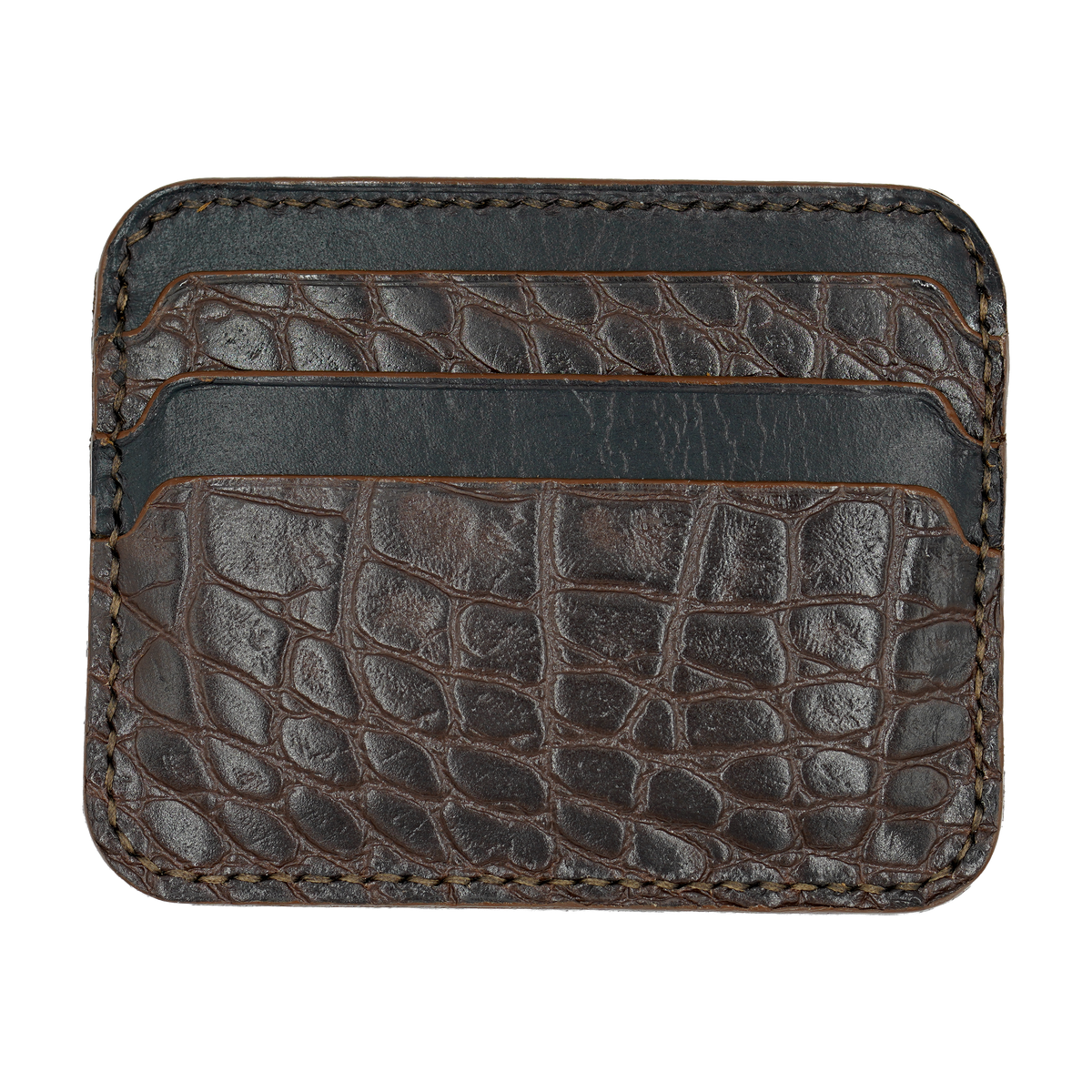 The Stack - Black with Brown Croc