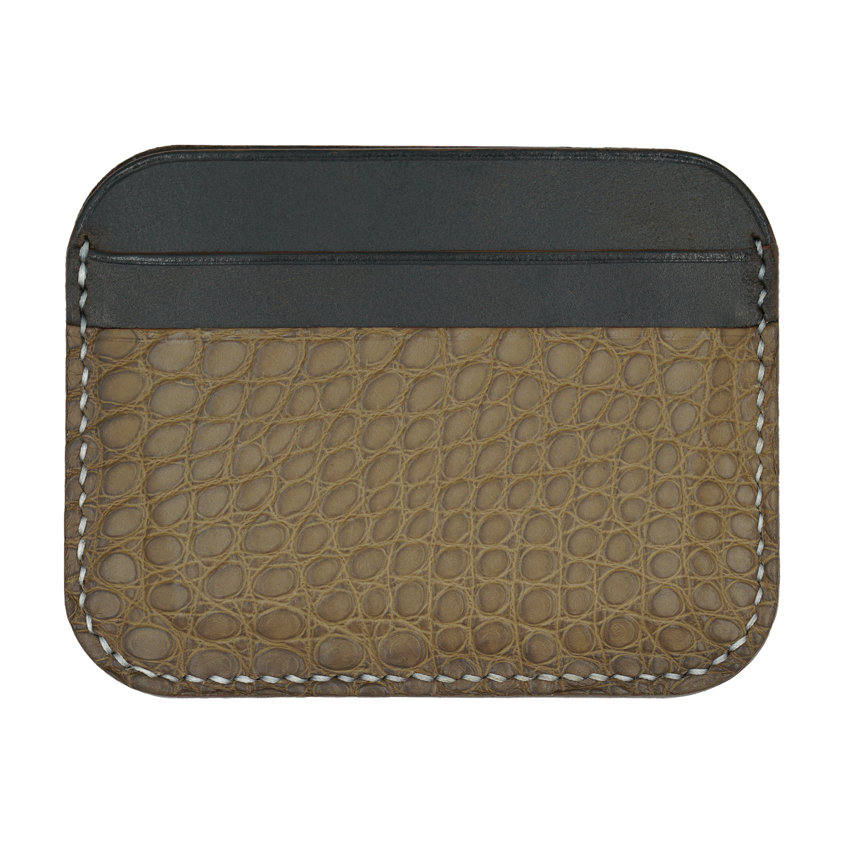 The Arch - Black with Olive Croc