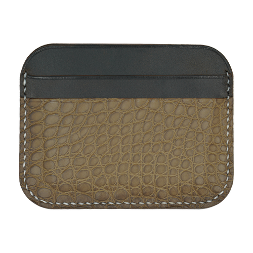The Arch - Black with Olive Croc