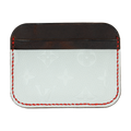 The Arch - White Monogram, Red Stitch